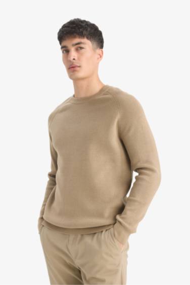 بلوز تريكو قصة عادية بياخة مستديرة