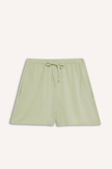 Keten Karışımlı Şort - Görsel 8