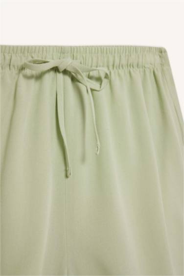 Keten Karışımlı Şort - Görsel 9