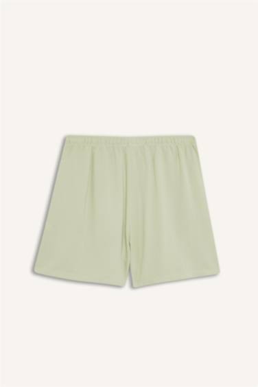 Keten Karışımlı Şort - Görsel 10