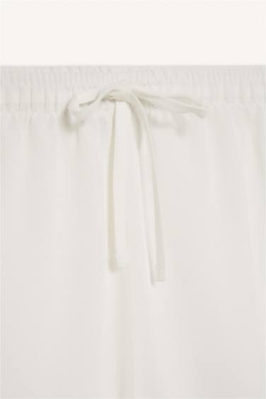 Keten Karışımlı Şort - Görsel 10