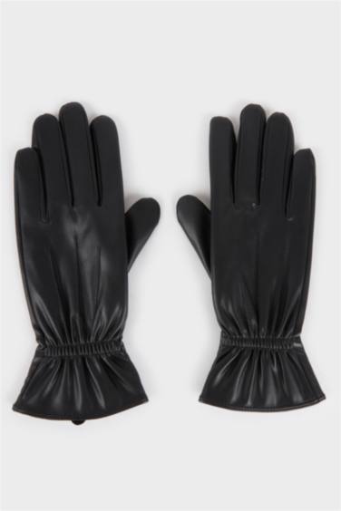 Kadın Suni Deri Eldiven