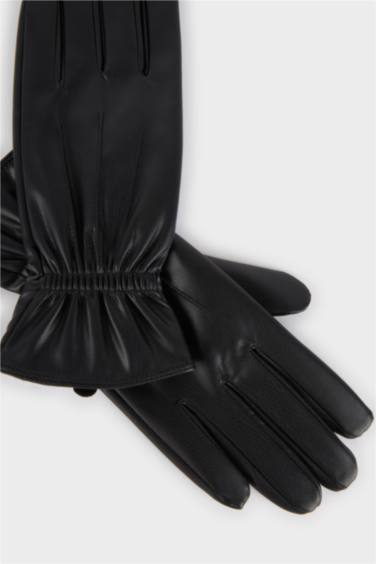 Kadın Suni Deri Eldiven