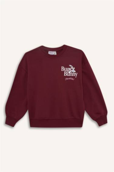 سويت شيرت بناتي اوفر سايز برقبة مستديرة من لوني تونز