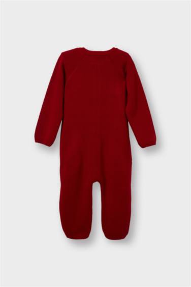 Erkek Bebek Yenidoğan 2'li Takım Yılbaşı Temalı Uzun Kollu Tulum Bere