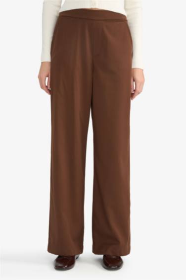 بنطلون وايد ليج برجل واسع