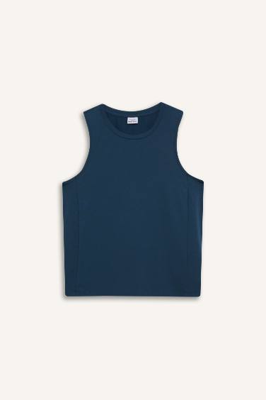 DeFactoFit Slim Fit Crew Neck Sports Tank Top