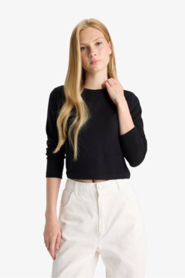 Slim Fit Long Sleeve Crew Neck T-shirt