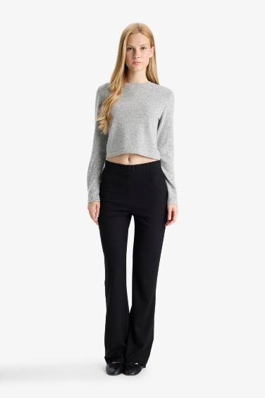 Slim Fit Long Sleeve Crew Neck T-shirt