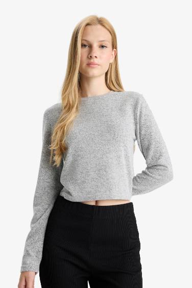 Slim Fit Long Sleeve Crew Neck T-shirt