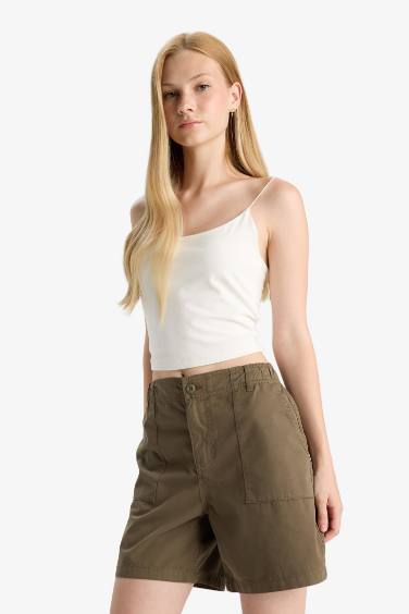 Coool шорты из габардина с нормальной талией и короткими штанинами