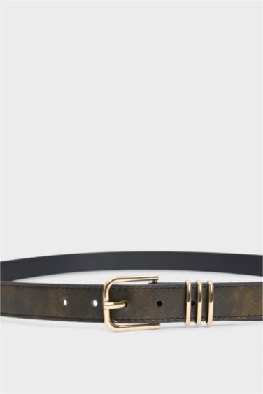Woman 2 piece Faux Leather Belt