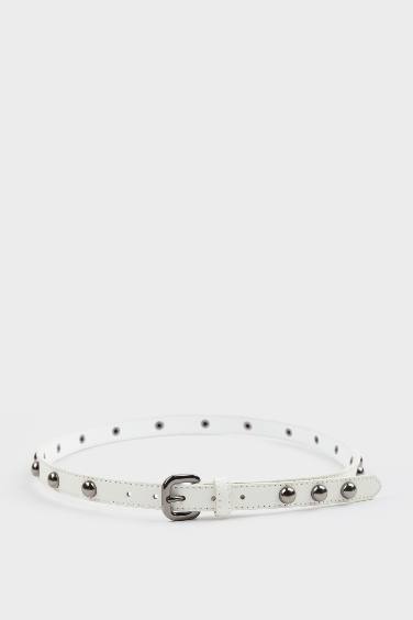 Lot de 2 ceintures en simili cuir pour femme