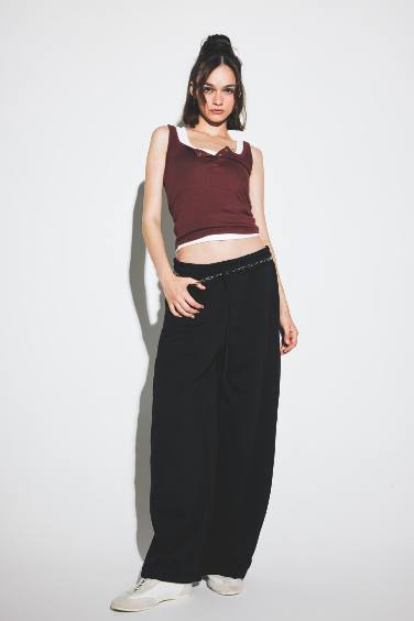 Coool Barrel Fit Beli Bağcıklı Geniş Paça Eşofman Altı