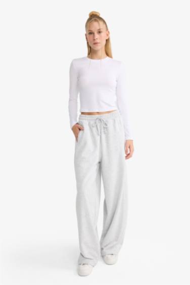 Coool Barrel Fit Beli Bağcıklı Geniş Paça Eşofman Altı