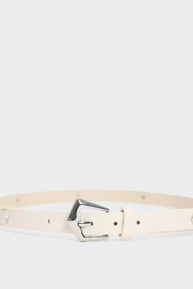 حزام جلد صناعي من 3 قطع