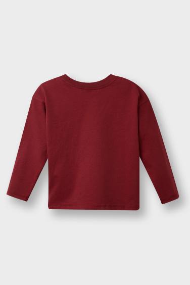 Baby Boy Regular Fit Crew Neck Slogan Printed 2 Piece T-Shirt