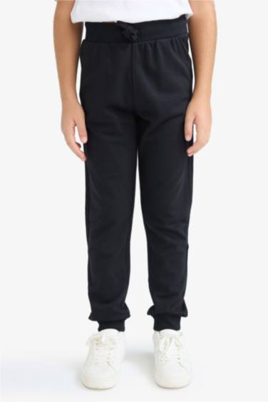 بنطلون أولادي قصة عادية قماش سويت خفيف