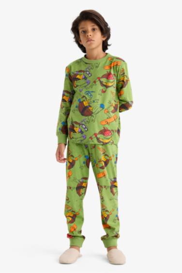 Boy Teenage Mutant Ninja Turtles Regular Fit 2 Piece Pajama Set