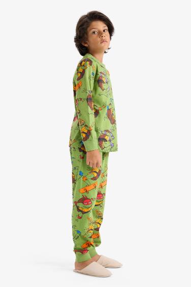 Boy Teenage Mutant Ninja Turtles Regular Fit 2 Piece Pajama Set