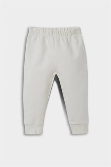 سيت بيبي ولادي تيشيرت وبنطلون بجامة بطبعة شعار قصة عادية - قطعتين