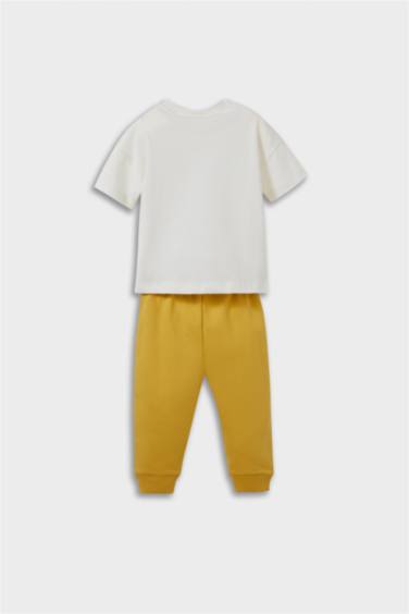 Baby Boy Dinosaur Printed T-Shirt Sweatpants 2 Piece Set