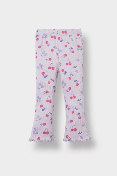 Girl Patterned Camisole T-Shirt Leggings 2 Piece Set