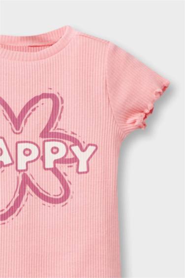 Baby Girl Floral Ribbed Camisole 2 Piece Set