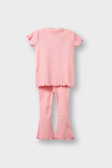 Baby Girl Floral Ribbed Camisole 2 Piece Set