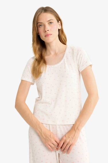 Fall in Love Regular Fit Short Sleeve 2 Piece Set