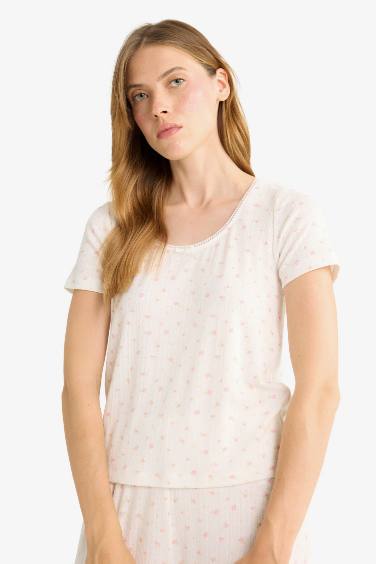 Fall in Love Regular Fit Short Sleeve 2 Piece Set