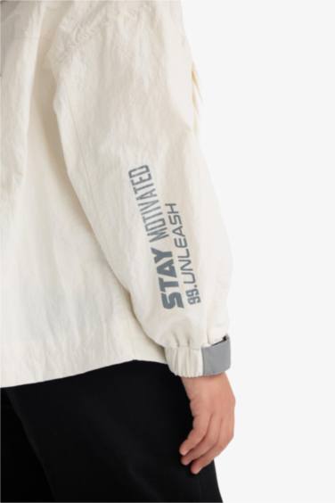 Дождевик с сетчатой подкладкой и капюшоном для девочек