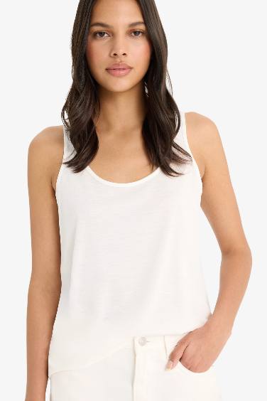 Regular Fit Basic Crew Neck Tank Top