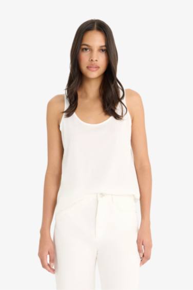 Regular Fit Basic Crew Neck Tank Top