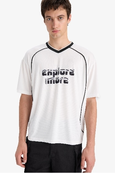 Loose Fit Crew Neck Short Sleeve T-Shirt