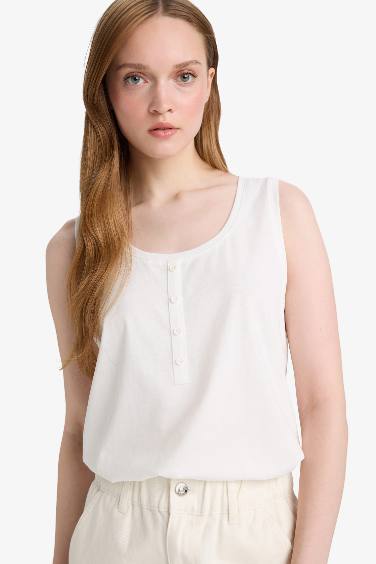 Regular Fit Crew Neck Tank Top