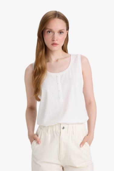 Regular Fit Crew Neck Tank Top