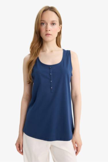 Regular Fit Crew Neck Tank Top