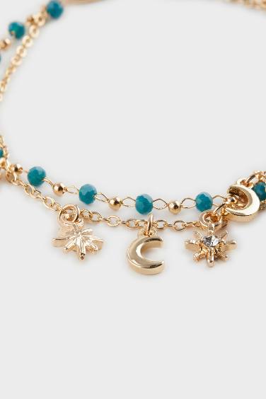 طقم من سوارين بنقش نجوم للنساء