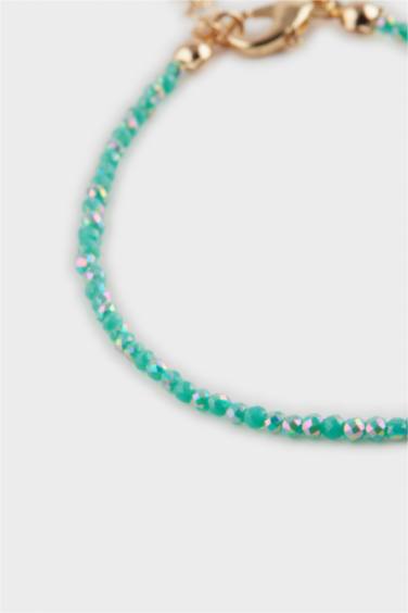 Женский браслет золотого и синего цветов, комплект из 2