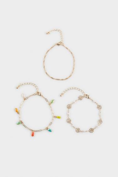 Woman 3 Piece Gold Bracelet
