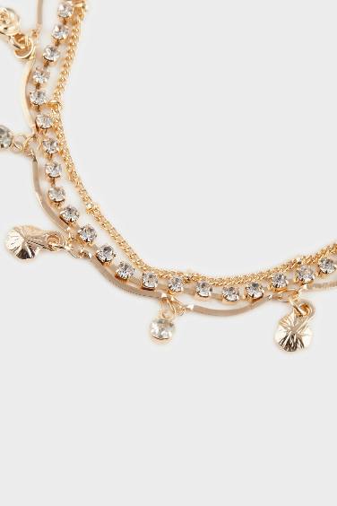 Женский Золотой Браслет с Камнями