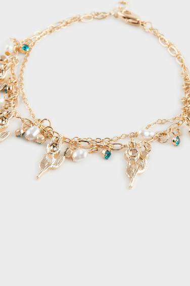 Woman Pearl Gold Bracelet