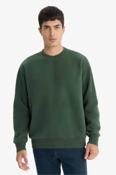 Sweatshirt en polaire à col rond Coupe décontractée