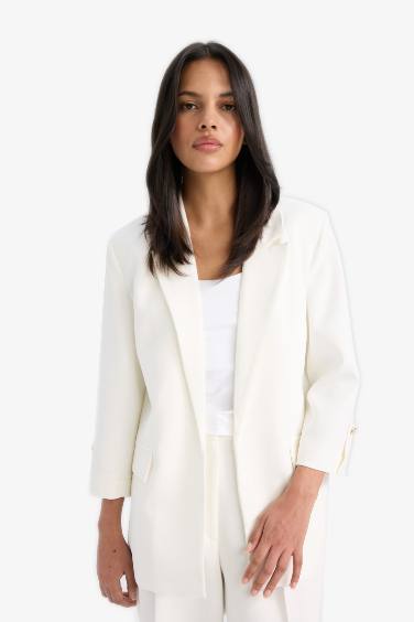 Oversize Fit Square Collar Blazer