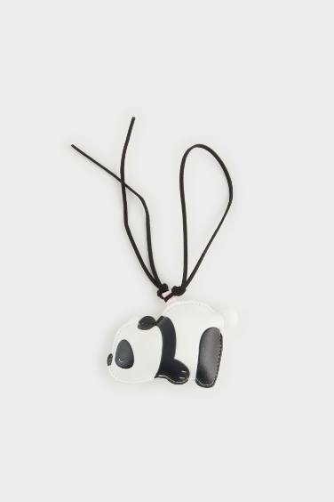 Woman Panda Charm Keychain