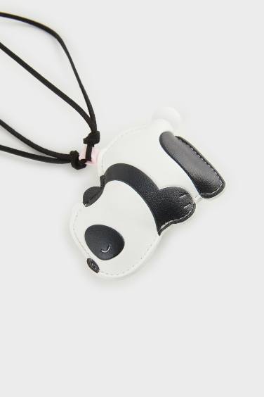 Woman Panda Charm Keychain