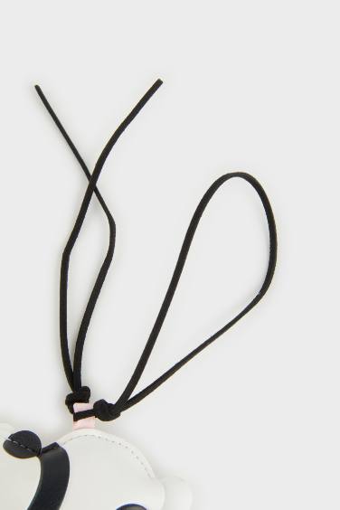 Woman Panda Charm Keychain