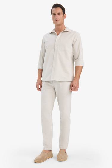 поло жаға мақта Ұзын жеңді көйлек