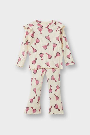 Baby Girl Floral Sweatshirt Leggings 2 Piece Set